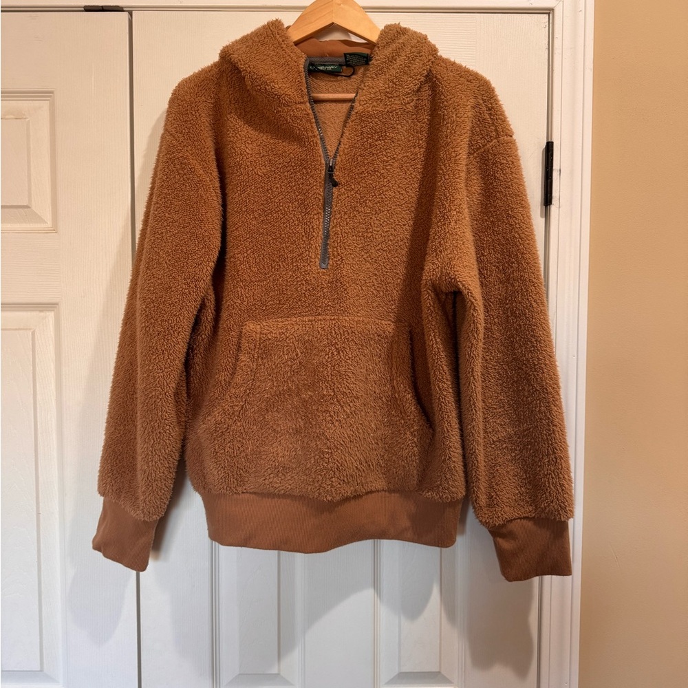 Stillwater Supply Co Cozy Brown Sherpa Hoodie